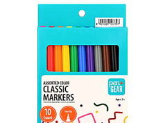 $0.50 – Pen+Gear Classic Markers, Fine Tip, Assorted Colors, 10 Count – at Walmart with Free Pickup or Delivery with Walmart+ or $35+ Order Pen+Gear Classic Markers Assorted Colors 10 Count