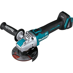 Makita XAG25Z angle grinder on sale at The Home Depot Makita XAG25Z angle grinder in yellow