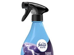 $4.97 – with $2 Walmart Cash FS+ or pick up Febreze AUTO Car Fabric Spray, Odor Fighting Air Freshener, Midnight Storm or Ocean Breeze, 12.5 fl oz Febreze AUTO Car Fabric Spray on Walmart shelf