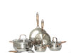 $84.33 – 10-Piece Denmark Stainless Steel Cookware Set w/ Rose Gold Handles at Record Low Price — Wayfair 10-piece Denmark stainless steel cookware set with rose gold handles