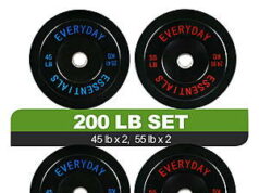 $113.00 – FlexWave 200LB Olympic Bumper Plate Set on Sale at Walmart FlexWave 200LB Olympic Bumper Plate Set on sale at Walmart