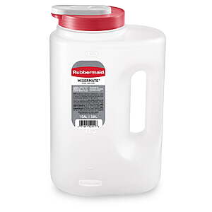 Rubbermaid Mixermate pitcher sale Rubbermaid Mixermate Leak-Resistant Pitcher in clear, 3.8 liter (1 gallon), plastic