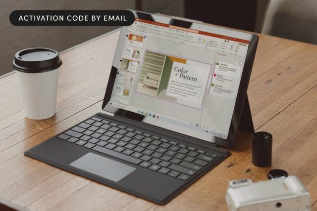 Microsoft Office suite with Word, Excel, PowerPoint, and more