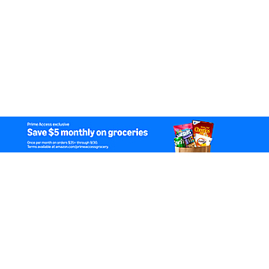 Amazon Prime Access Grocery Credit Offer Amazon Prime Access grocery credit promotion