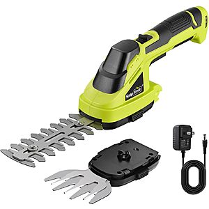 SnapFresh Handheld Grass Shear & Hedge Trimmer deal SnapFresh 7.2V Cordless Handheld Grass Shear & Hedge Trimmer in green or pink