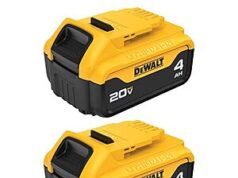 $97.00 – Deal Alert: 2-Pack DEWALT 20V MAX XR 4.0Ah Lithium-Ion Battery (DCB204-2) at Record Low Price on Amazon 2-Pack DEWALT 20V MAX XR 4.0Ah Lithium-Ion Batteries on Amazon sale