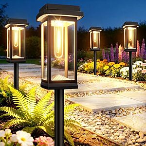 TuyLuxe Solar Pathway Lights Deal 8-pack of TuyLuxe Solar Pathway Lights