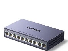 $37.97 – UGREEN 10 Port PoE Switch 1000Mbps, 8 PoE+@60W + 2 Gigabit Uplink – Lowest Price Ever at Amazon UGREEN 10 Port PoE Switch with Power Delivery and PoE+ ports