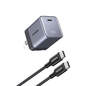 UGREEN Nexode Air 65W Charger Block Deal UGREEN Nexode Air 65W Charger Block with USB C Cable