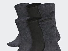 $13.00 – adidas men Athletic Cushioned Crew 6 Pairs Available for $13 + Free Shipping on eBay Adidas men's Athletic Cushioned Crew Socks in M/L size