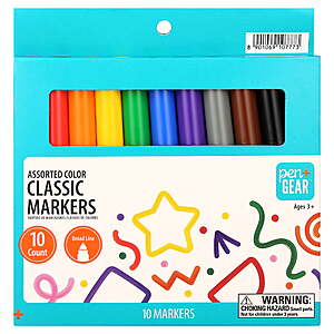 Lowest Price Ever on 10-Count Pen+Gear Classic Markers at Walmart 10-Count Pen+Gear Classic Markers on Walmart