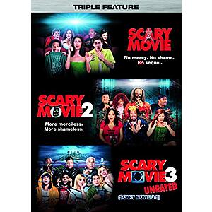 Scary Movie Collection DVD deal at Amazon 3-Film Scary Movie Collection DVD cover