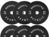 $109.75 – | Fitvids 2″ Olympic Bumper Plate Weight Plates with Steel Hub, 120-Pound Set, 2x 10LB, 2x 15LB, 2x 35LB at Amazon Fitvids Olympic Bumper Plate Weight Plates in use