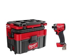 $189.00 – Milwaukee M18 FUEL PACKOUT Cordless 2.5 Gal. Wet/Dry Vacuum with M18 FUEL 1/4 in. Hex Impact Driver – $189 Deal at Home Depot Milwaukee M18 FUEL PACKOUT Cordless Wet/Dry Vacuum and Impact Driver