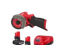 $189.00 – $189: Milwaukee M12 FUEL 12V Lithium-Ion Brushless Cordless 3 in. Cut Off Saw w/M12 XC 5.0 Ah Battery (2-Pack) Starter Kit and Charger at HomeDepot Milwaukee M12 FUEL Cordless Cut Off Saw with battery packs and charger