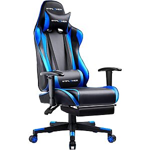 GTPLAYER Gaming Chair on sale GTPLAYER Gaming Chair with Footrest in black