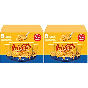 Deal on 16-Count Velveeta Shells & Cheese Cups 16-Count Velveeta Shells & Cheese Single-Serve Cups in a shopping cart