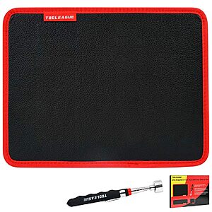 TOOLEAGUE Magnetic Tool Mat Deal TOOLEAGUE Magnetic Tool Mat with telescoping magnetic pickup pen