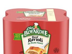 $3.00 – 4-Pack 15-Ounce Chef Boyardee Beef Ravioli Cans on Sale for $3 with Subscribe & Save + Free Shipping 4-Pack Chef Boyardee Beef Ravioli Cans on sale at Amazon