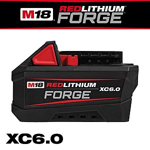 Buy Milwaukee M18 REDLITHIUM FORGE 6.0Ah Battery Pack at Home Depot Milwaukee M18 REDLITHIUM FORGE 6.0Ah Battery Pack on sale at Home Depot