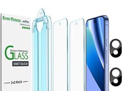 $4.49 – 2-Pack amFilm OneTouch Tempered Glass Screen Protectors for Google Pixel 11 Pro, 10 & 9 Series from + Free S&H w/ Prime 2-Pack amFilm OneTouch Tempered Glass Screen Protectors for Google Pixel