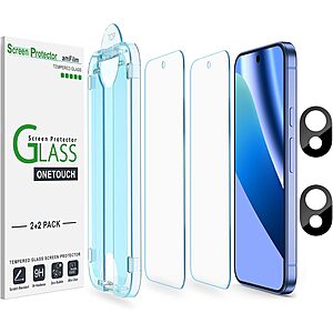 amFilm screen protectors deal on Amazon 2-Pack amFilm OneTouch Tempered Glass Screen Protectors for Google Pixel