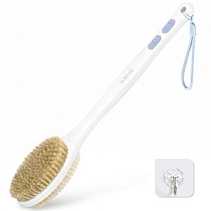 Bubbob Back Scrubber Brush on Sale at Amazon 17" Bubbob Double-Sided Long Handle Blue Back Scrubber Brush