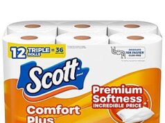 $5.40 – Scott ComfortPlus 1-Ply Toilet Paper (12 Triple Rolls, 231-Sheet) – w/ S&S + Free Shipping w/ Prime or on $35+ Scott ComfortPlus 1-Ply Toilet Paper (12 Triple Rolls, 231-Sheet)