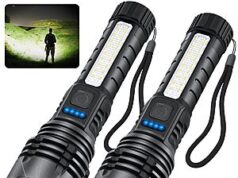 $9.99 – 2-Pack ZioeYiue Rechargeable Flashlights w/ 7-lighting Modes + Free Shipping w/ Prime or on $35+ 2-Pack ZioeYiue Rechargeable Flashlights