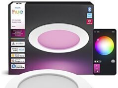 $38.50 – Philips Hue Slim Downlight, Recessed LED Ceiling Light, 1-Pack, White $38.5 — Lowest Price Ever at Amazon Philips Hue Slim Downlight recessed LED ceiling light