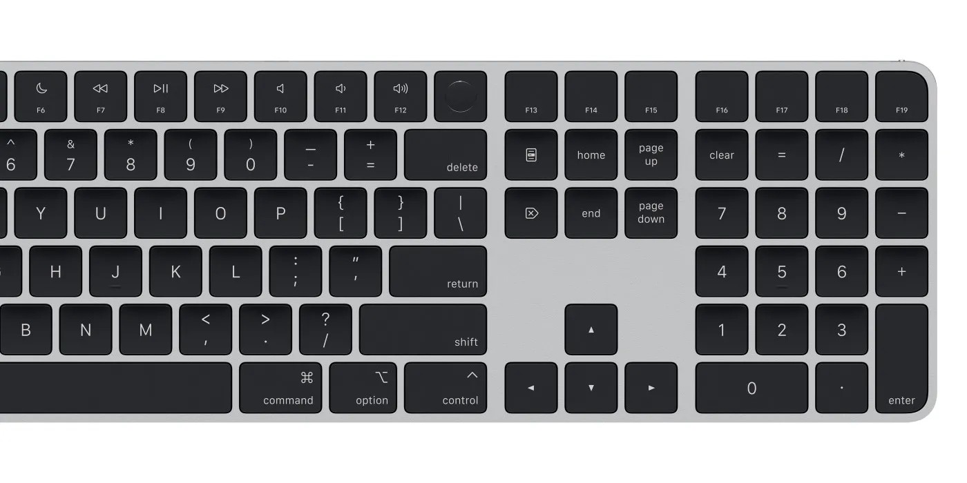 Black Apple Magic Keyboard with USB-C