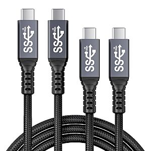 $4.99 – HOTUTUKI 2-pack USB-C Cable 3.3FT 10gbps 100W – Lowest Price Ever on Amazon
