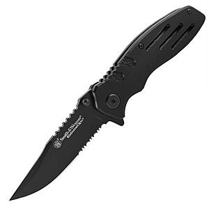 $11.08 – Amazon Smith & Wesson Accessories Extreme Ops SWA24S 7.1in S.S. Folding Knife with 3.1in Serrated Clip Point Blade and Aluminum Handle