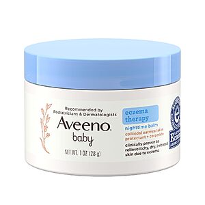 $2.54 – Select Accounts: 1-Oz Aveeno Baby Eczema Therapy Nighttime Balm (Fragrance Free)  w/ S&S + Free Shipping w/ Prime or on $35+