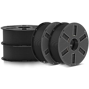 $32.29 – 4x 1.1kg (4.4kg) JAYO PLA 3D Printer Filament (Black) w/ Prime s/h