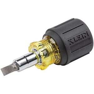 $8.98 – * | Klein Tools 6-in-1 Multi-Bit Screwdriver Stubby Nut Driver at Amazon
