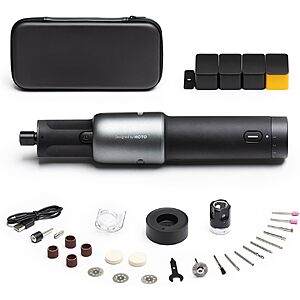$28.00 – HOTO 4V Cordless 5-Speed Variable Rotary Tool Kit w/ 35 Accessories Now $28 + Free Shipping