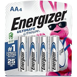 $7.12 – SnS * | 4-Ct Energizer Ultimate Lithium AA Batteries at Amazon ($1.78 each)