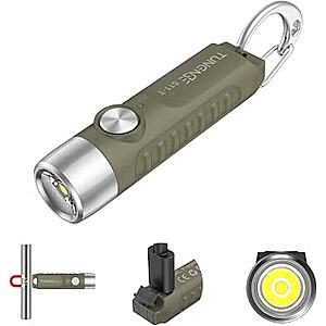 TUNENGE S11-T 500-Lumen USB-C Rechargeable EDC Keychain Flashlight : 2-Pack : 4-Pack + Free Shippin