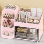 $16.99 – Anylady Large Acrylic Makeup Organizer w/ Brush Holder & Drawers (Pink) —  + Free Shipping with Promo Code