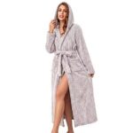 $14.99 – RONGTAI Women’s Ultra-soft Plush Fabric Quick Warmth Hooded Robe –  with Coupon Code and Free Shipping w/ Prime or on $35+