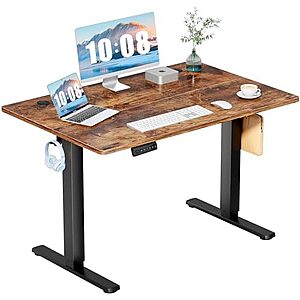 $59.44 – * | 48″ Dumos Electric Adjustable Height Workstation Standing Desk at Amazon