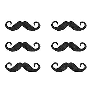 $5.61 – 6-Pack 5″ Handlebar Hairy ‘Staches Costume Mustaches (Black) – Lowest Price Ever at Amazon
