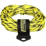 $7.20 – 50′ SEACHOICE Tube Tow Rope (Black/Yellow)  + Free Shipping w/ Prime or on $35+