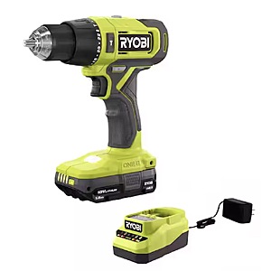 $74.97 – Ryobi ONE+ 18V 1/2″ Cordless Hammer Drill Kit w/ 1.5Ah Battery & Charger  + Free Shipping