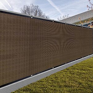 $11.74 – 6′ x 20′ Sunny Guard Heavy Duty HDPE Privacy Fence Screen at Unbeatable Price with Free Shipping on Amazon