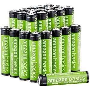 $12.51 – SnS * | 24-ct Amazon Basics Rechargeable AAA NiMH Performance Batteries at Amazon (52.1¢ each)