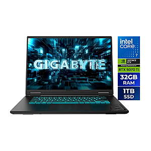 $1,449.00 – GIGABYTE GAMING A16 PRO: 16″ QHD+ 165Hz IPS, RTX 5070 Ti, Intel Core 7 240H, 32GB DDR5, 1TB SSD $1449