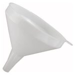 $1.69 – | Winco 5 1/4″ White Plastic Commercial Funnel at Amazon