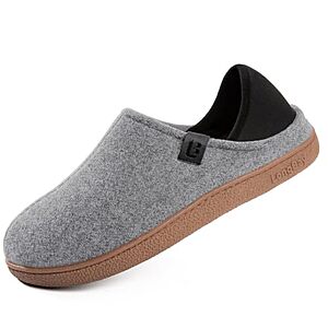 $10.99 – LongBay Men’s Memory Foam Indoor/Outdoor Slippers w/ Removable Insole & Convertible Heel (Sizes 8-13, Various Colors) —  + Free Shipping w/ Prime or on $35+